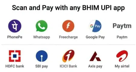 Supported UPI Apps