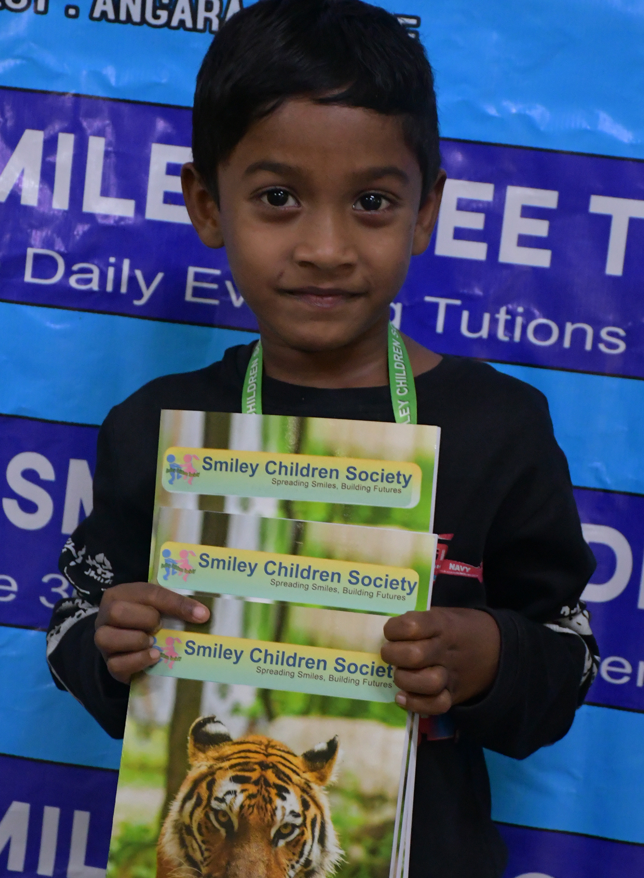 Volunteer Helping Child